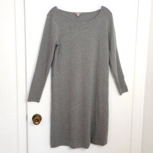 J. Jill Heather Grey Long Sleeved Knit Dress